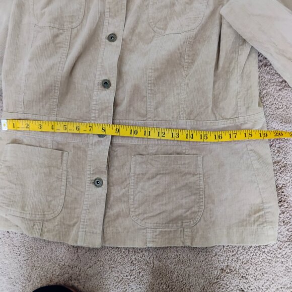 Sag Harbor Brown Corduroy Woman's Button up Jacket size 14 - Picture 10 of 11